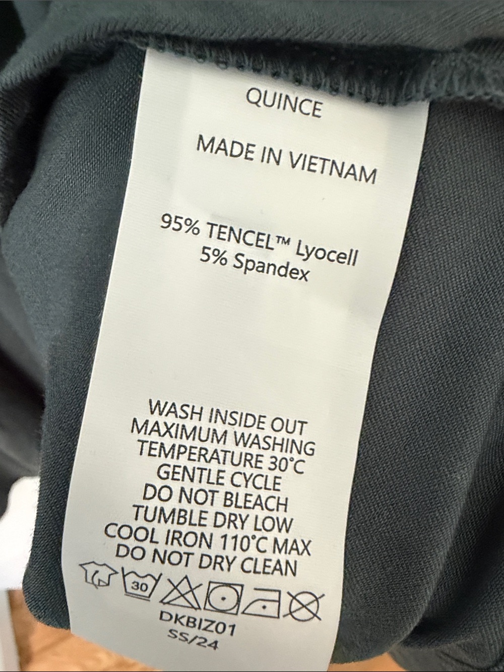 Quince Tencel Jersey Fit & Flare Dress Dark Olive - Picture 6 of 12